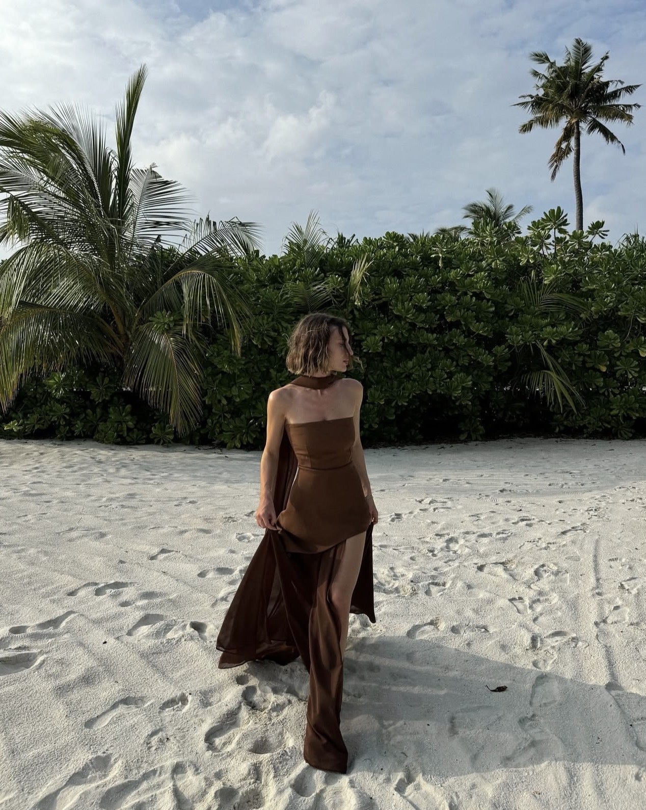 Matilda - Asymmetrical Maxi Dress Olivia The Label