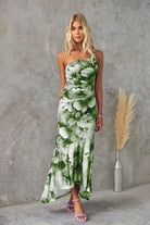 Andie - Floral Summer Midi Dress Olivia The Label Green XS