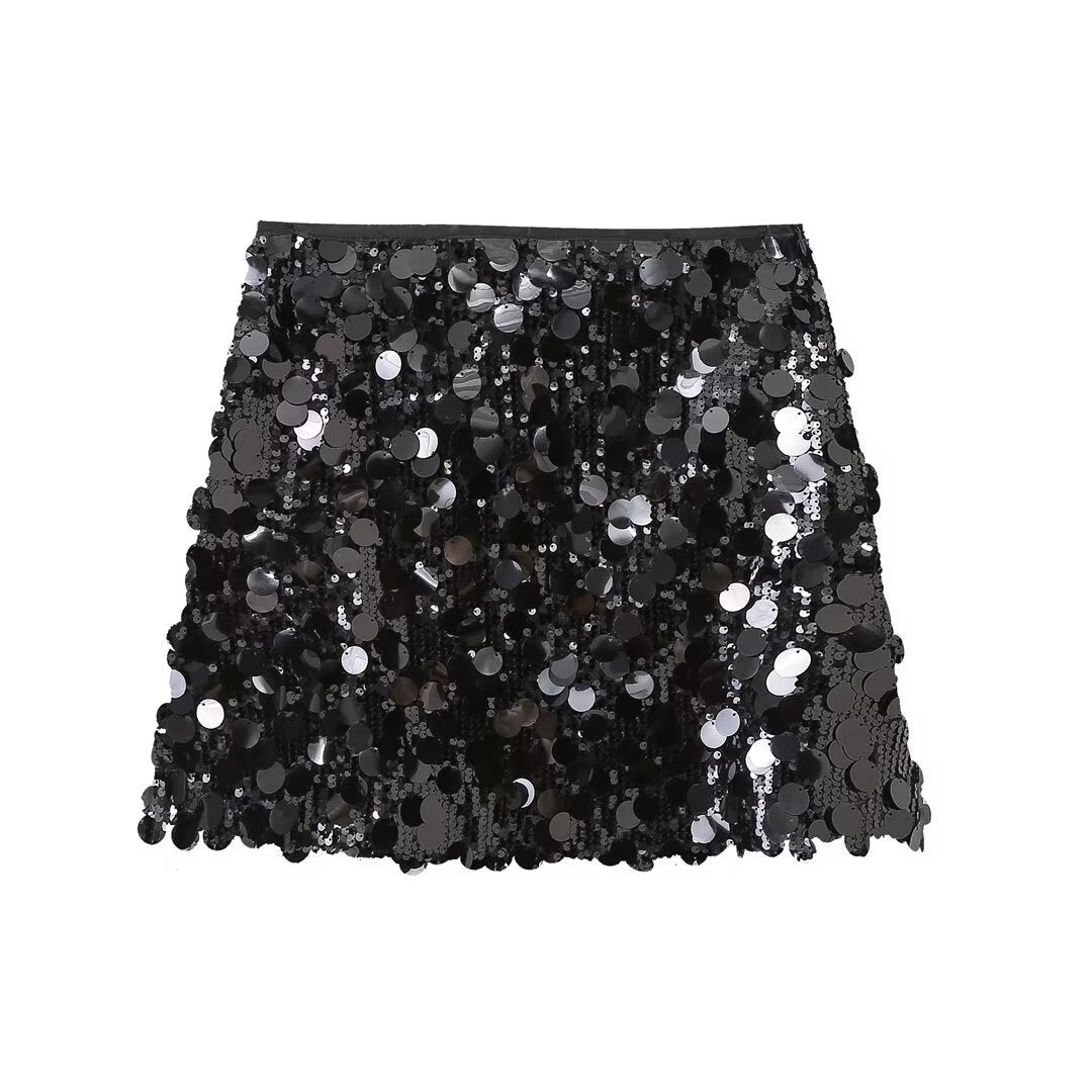 Aurora - Sparkling Sequin Skirt Olivia The Label Black XS
