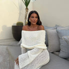 Nayara - Elegant Off Shoulder Maxi Dress Olivia The Label