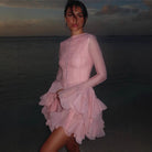 Junie - Blush Mini Dress Olivia The Label