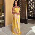 Lillian - Flowy Maxi Dress Olivia The Label Yellow XS