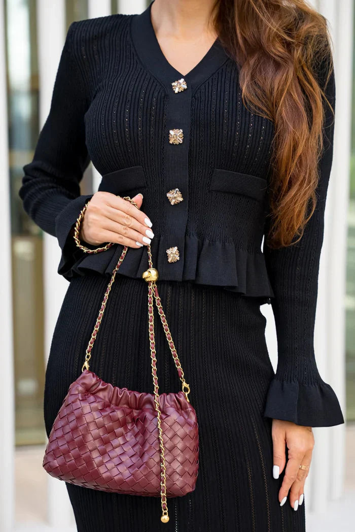 Lara - V-Neck Knitted Set Olivia The Label