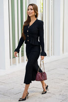 Lara - V-Neck Knitted Set Olivia The Label