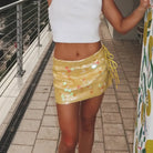 Vienna - Glitter Sequin Mini Skirt Olivia The Label