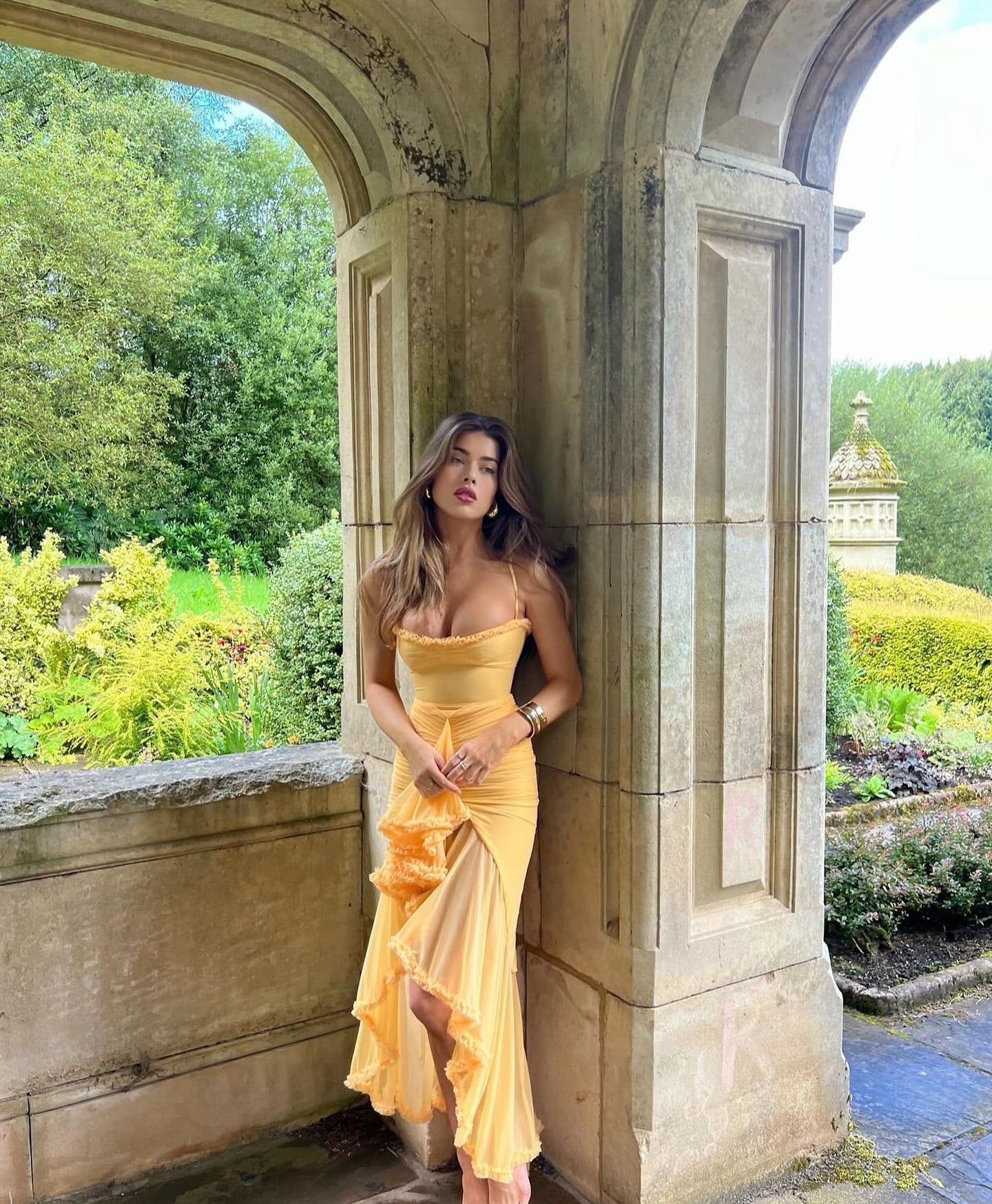 Audrey - Charming Ruffled Gown Olivia The Label