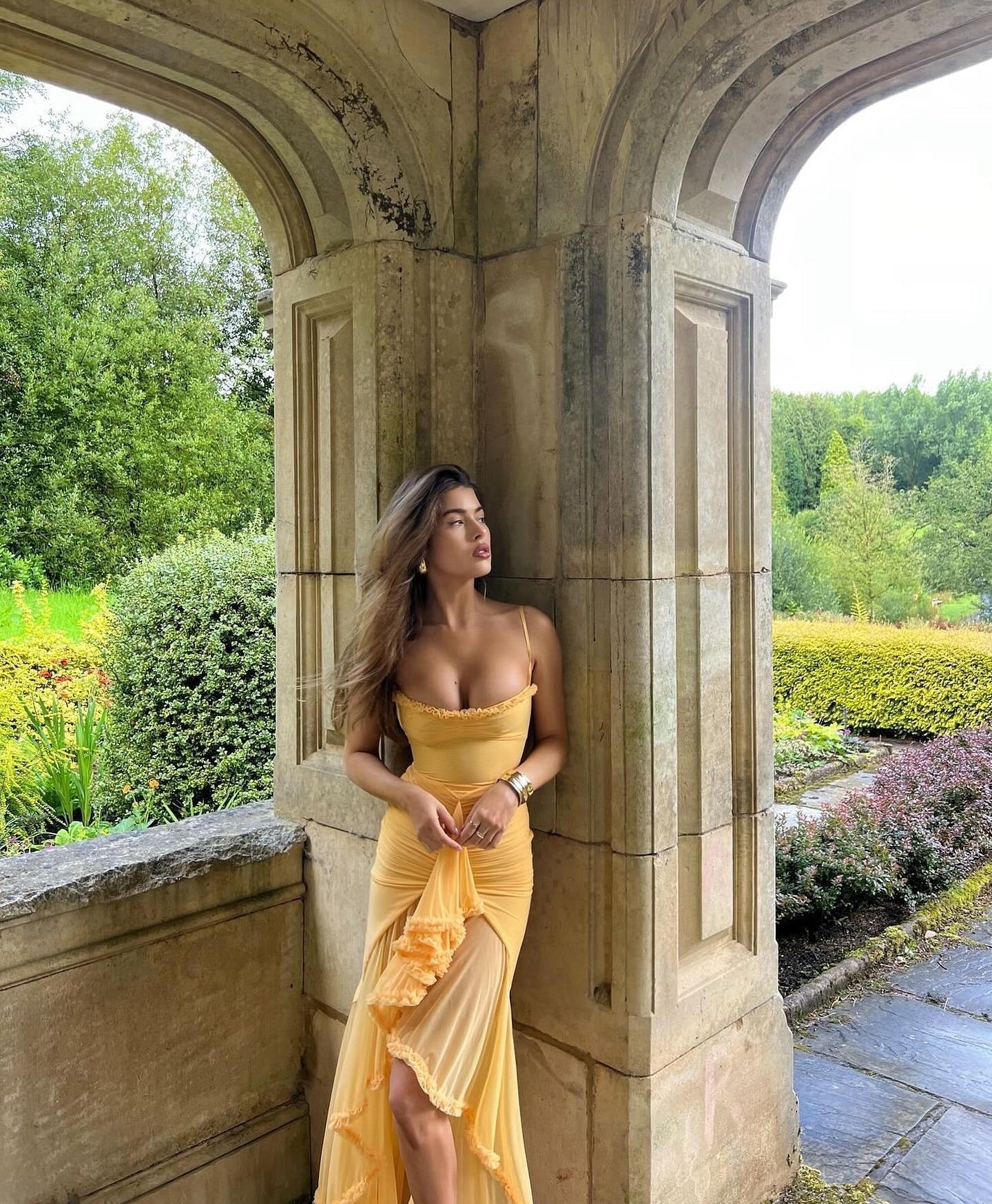 Audrey - Charming Ruffled Gown Olivia The Label