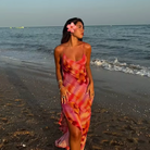 Maya - Vibrant Tropical Midi Dress Olivia The Label