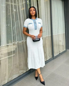 Kenzie - Buttoned Maxi Dress Olivia The Label