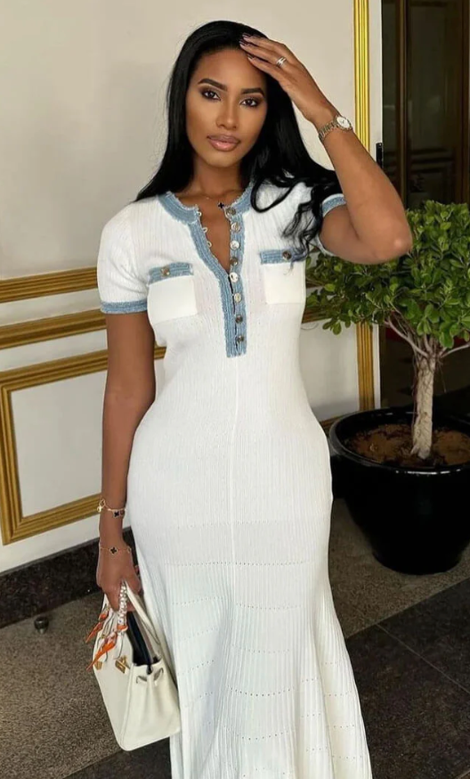 Kenzie - Buttoned Maxi Dress Olivia The Label