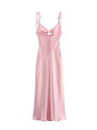 Penelope - Sleeveless Satin Maxi Dress Olivia The Label