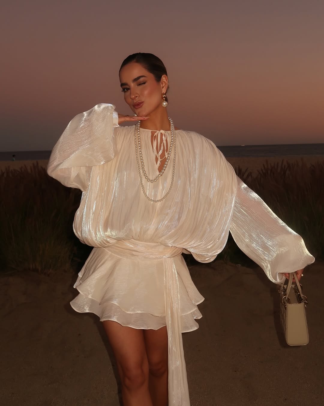 Sylvie - Ruffle Mini Dress Olivia The Label