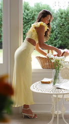 Blaire - One-Shoulder Cutout Maxi Dress Olivia The Label