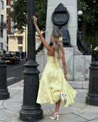 Jessica - Halter Sleeveless Midi Dress Olivia The Label