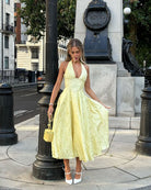 Jessica - Halter Sleeveless Midi Dress Olivia The Label