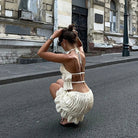 Tamsin - Pleated Backless Two-Piece Set Olivia The Label