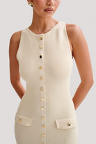 Fiona - Knit Sleeveless Maxi Dress Olivia The Label