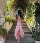 Camille - Ruffle Strapless Maxi Dress Olivia The Label