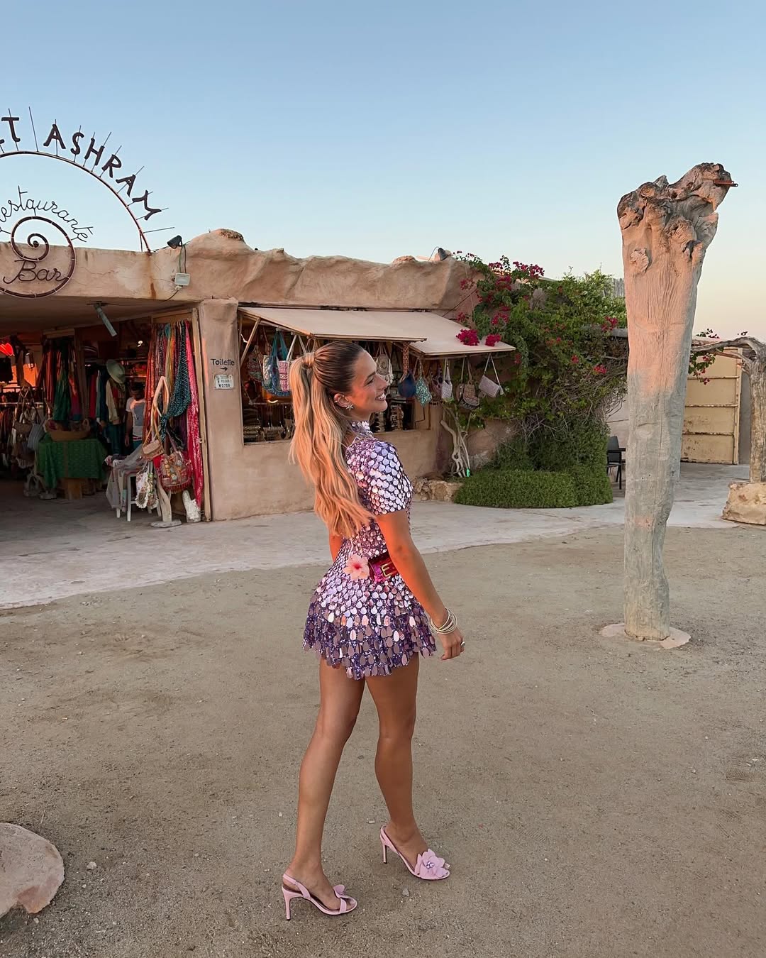 Eloise - High Neck Mini Dress Olivia The Label