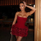 Jaya - Elegant Strapless Corset Mini Dress Olivia The Label