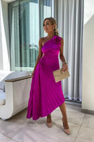 Sophia - Romantic Flower Midi Dress Olivia The Label