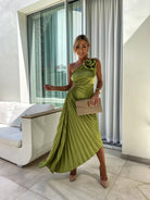 Sophia - Romantic Flower Midi Dress Olivia The Label