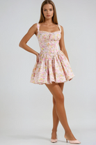 Tilly - Floral Corset Mini Dress Olivia The Label