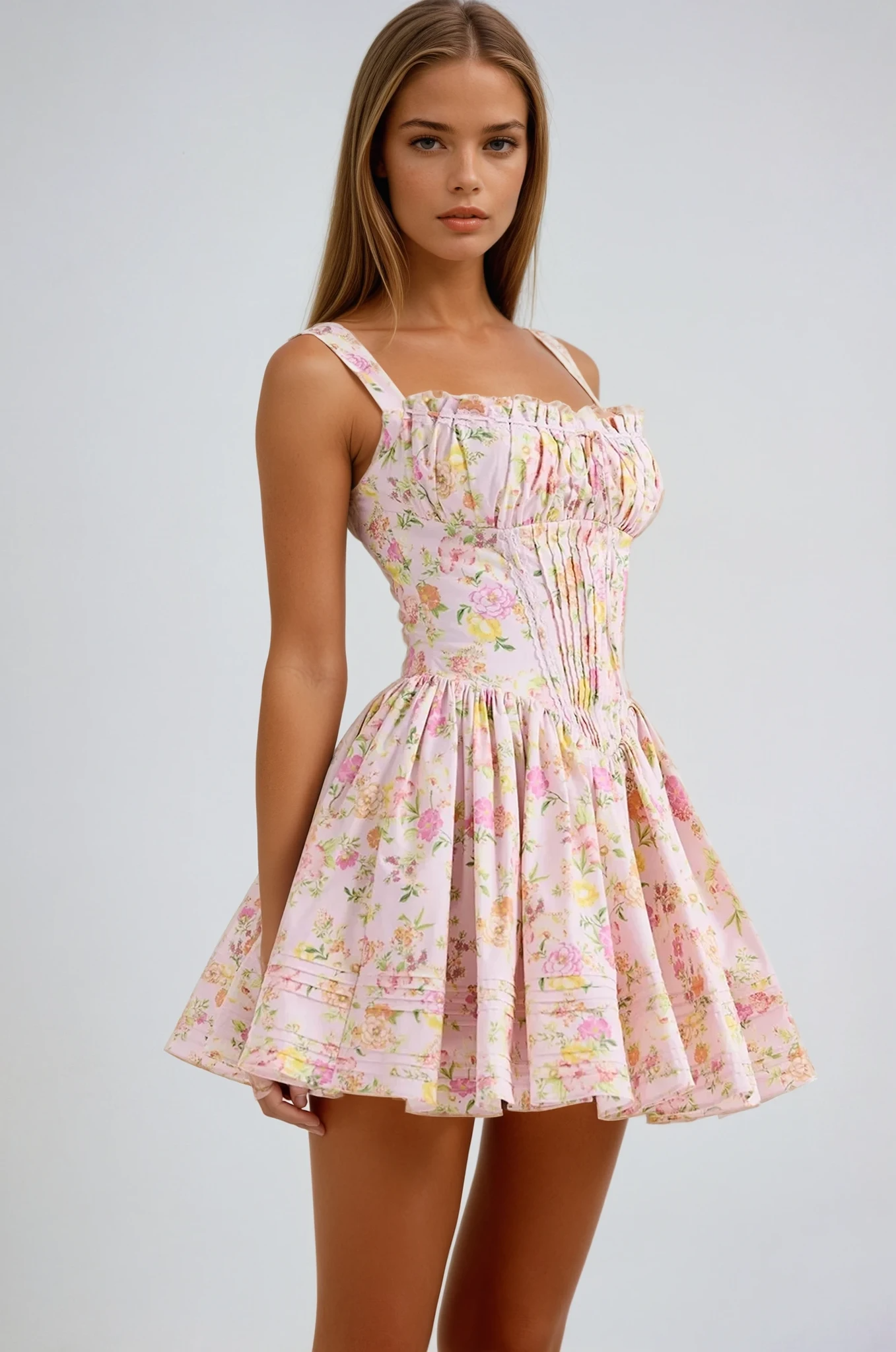 Tilly - Floral Corset Mini Dress Olivia The Label