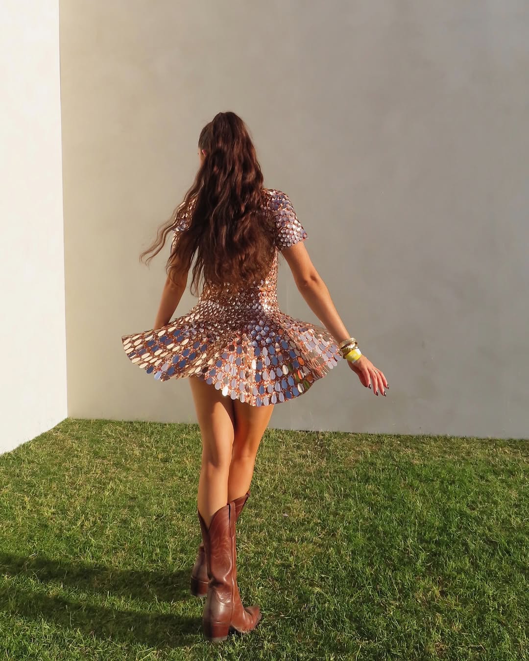 Brooklyn - High Neck Mini Dress Olivia The Label