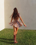 Brooklyn - High Neck Mini Dress Olivia The Label