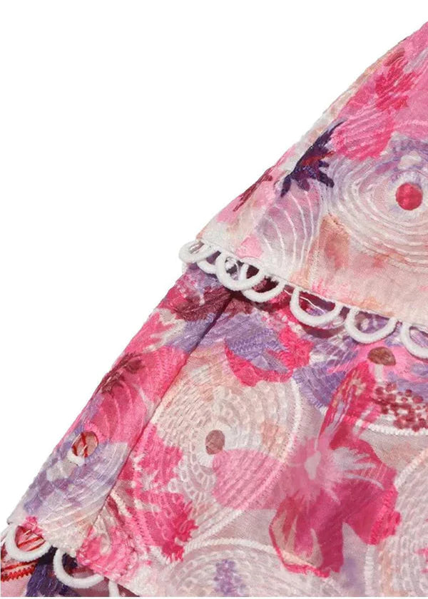 Amelie - Strapless Floral Mini Dress Olivia The Label