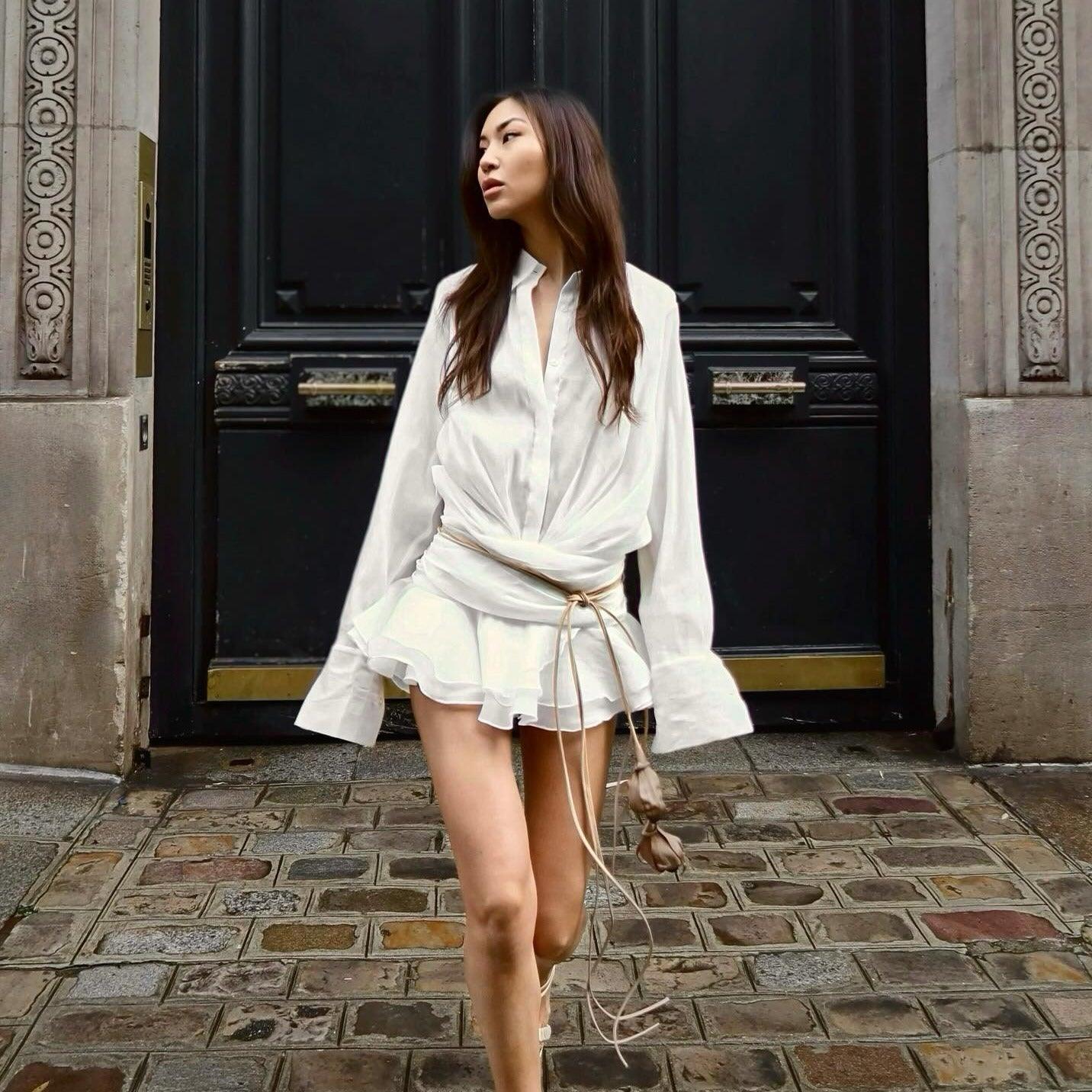 Brontë - Pleated Mini Dress Olivia The Label