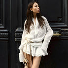 Brontë - Pleated Mini Dress Olivia The Label