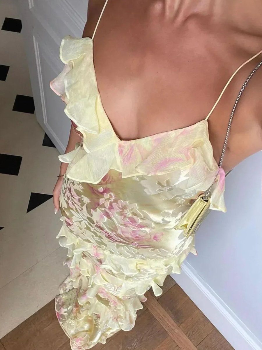 Cassidy - Charming Ruffle Maxi Dress Olivia The Label